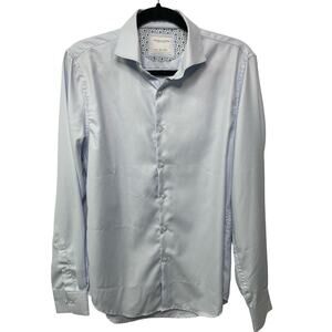 Denim & Flower by Ricky Singh Long Sleeve Button-Up Shirt Light Blue Mens Size S